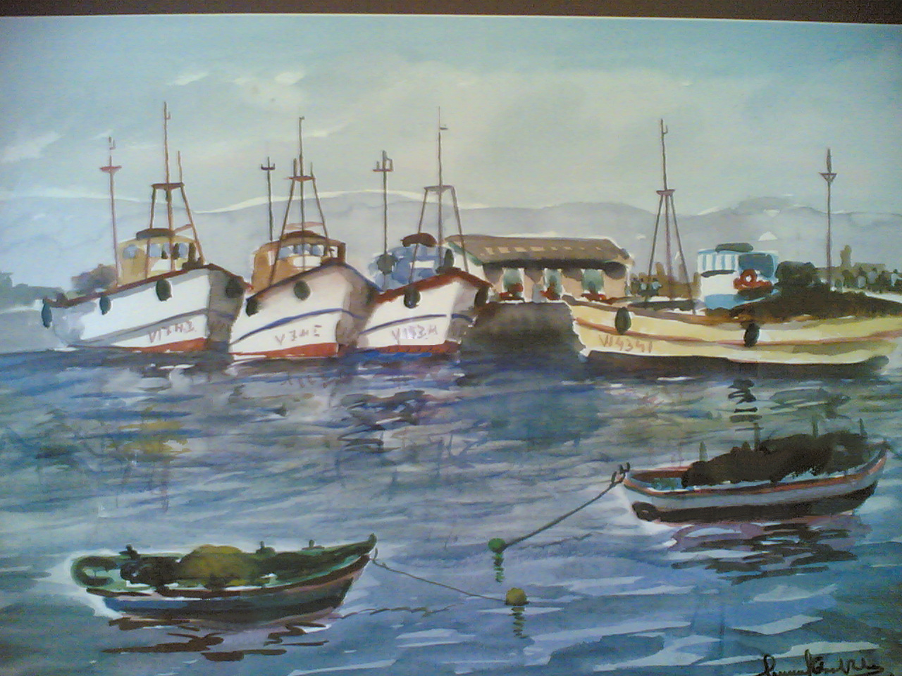 BARCOS DE PESCA EN EL MUELLE